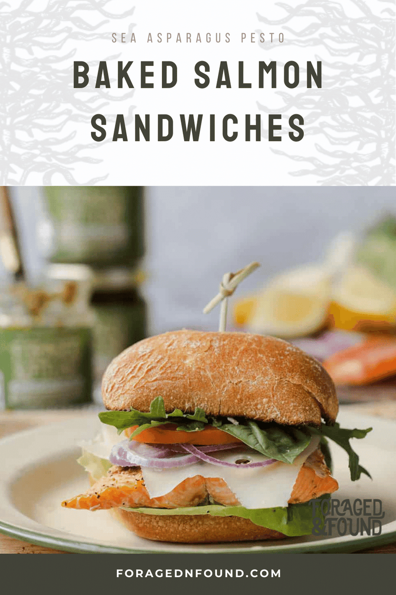 Recipe Sea Asparagus Pesto Salmon Sandwiches Foraged & Found