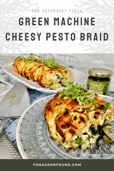 Recipe: Cheesy Green Machine Sea Asparagus Pesto Braid